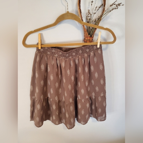 Garnet Hill Paisley Print Mini Ruffle Skirt - Picture 5 of 7